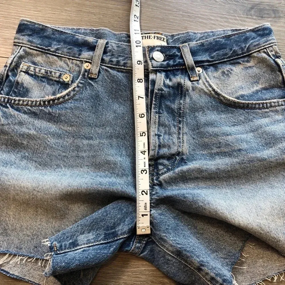 Free People We The Free Ivy Mid Rise Denim Jean Short Size 25 - Image 10