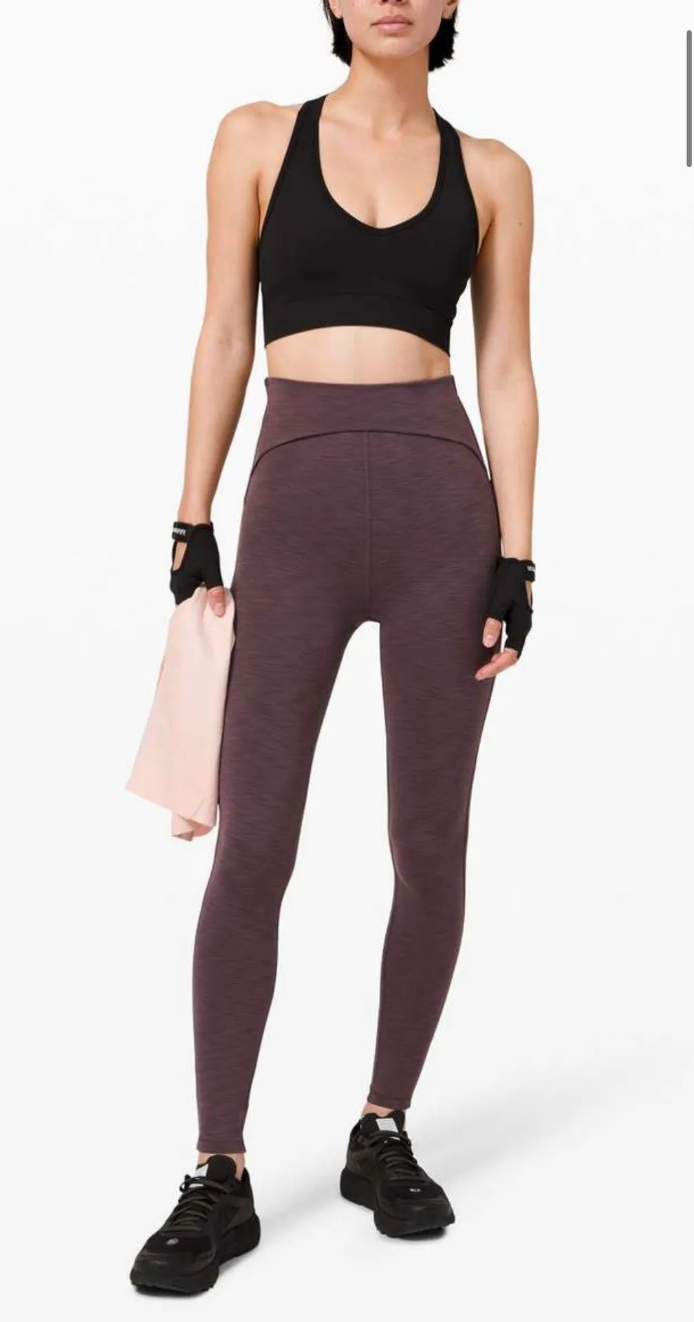 Power Within Super High-Rise Pant 28 Heathered Black Currant  - Image 3