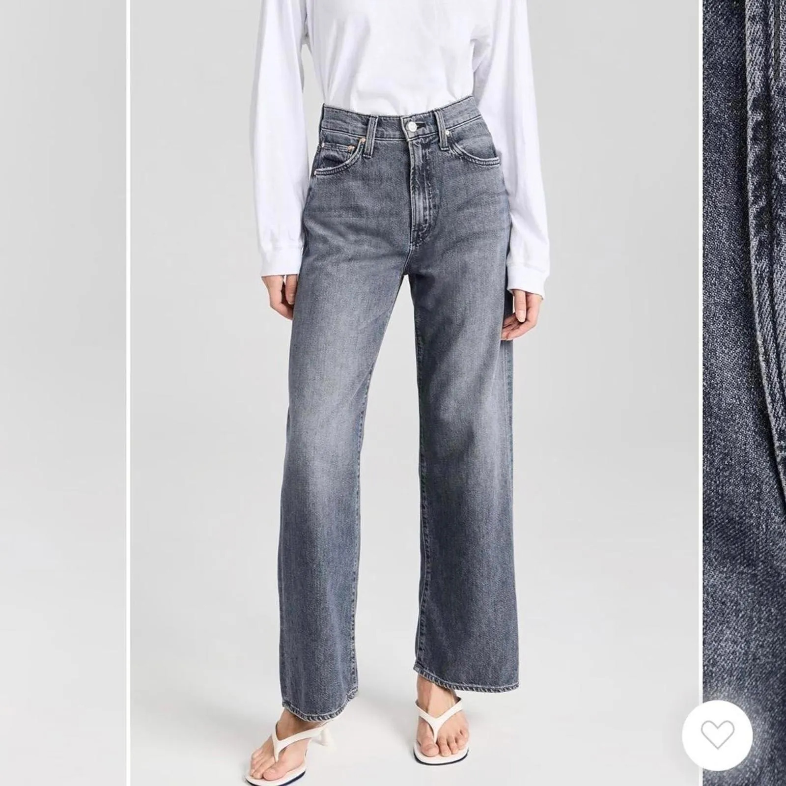 MOTHER The Dodger Ankle Jeans in Off The Beaten Path Gray Size 25 - Image 2