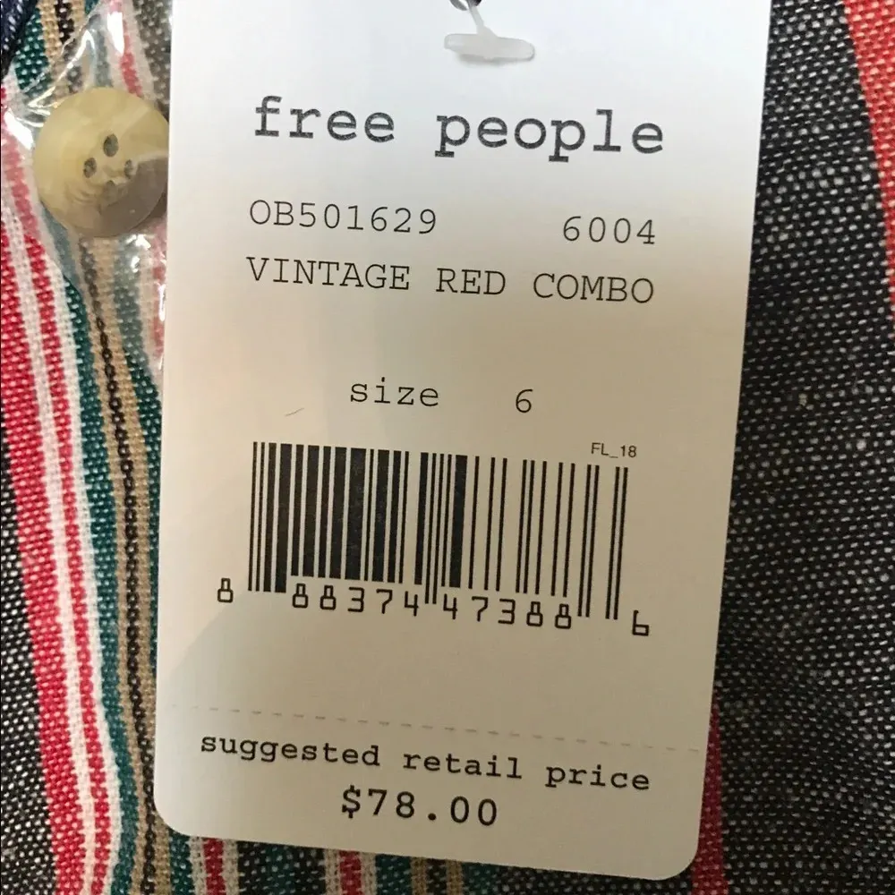 NWT FREE PEOPLE YOURS TRULY CHEVRON MINI SKIRT - Image 3