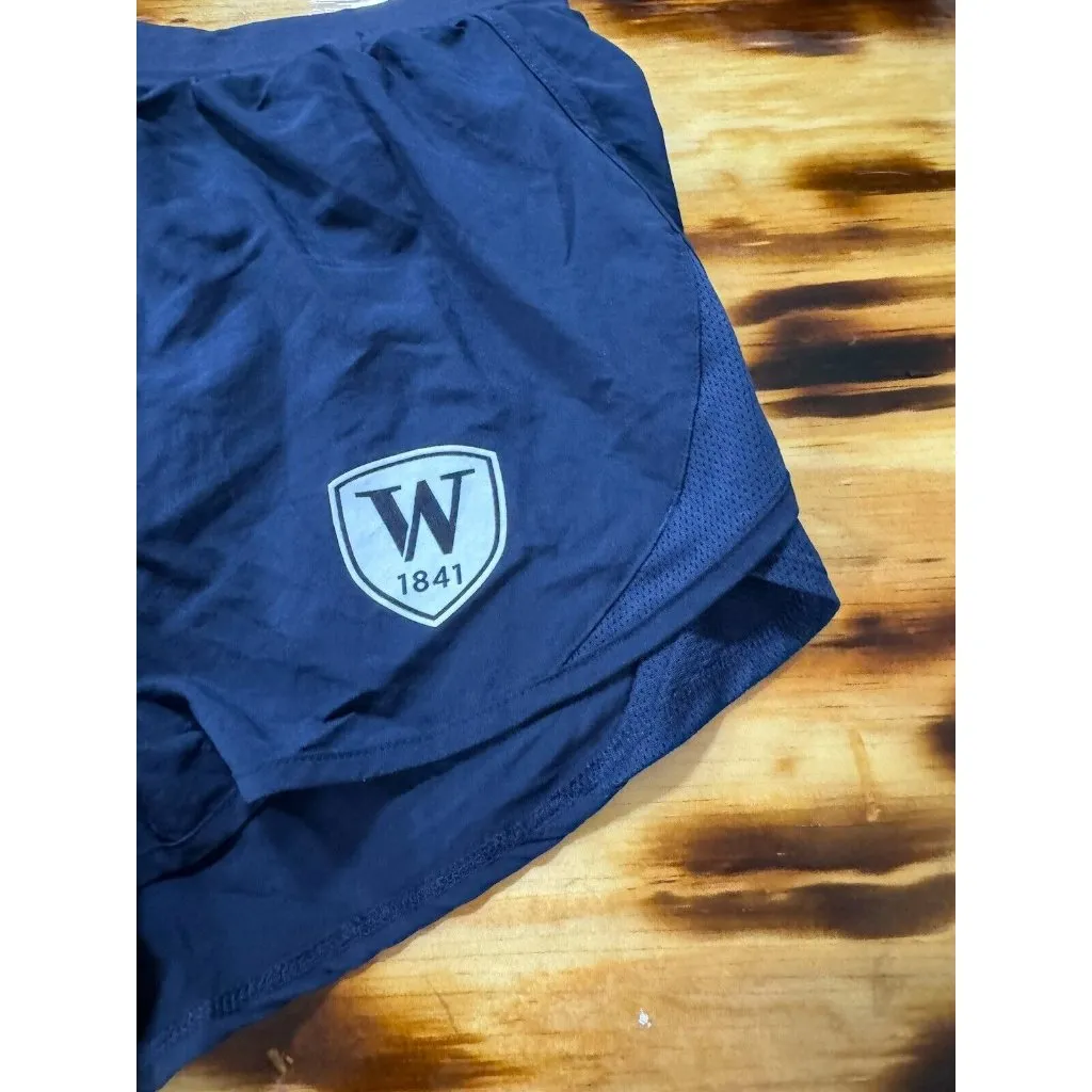 Under‎ Armour Heat Gear Loose Shorts Women’s Size Med Blue Running Sporty Active - Image 5