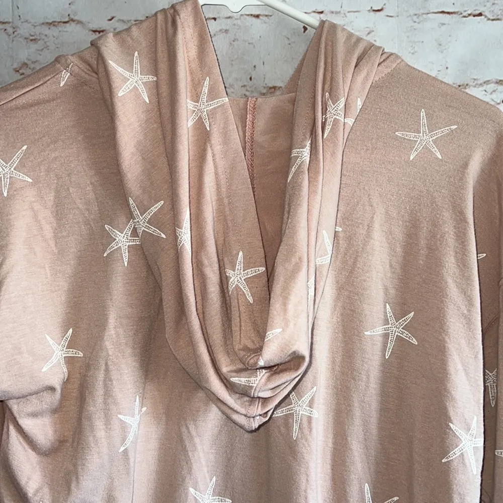 Spiritual Gangster XS Starfish pullover hoodie blush pink lightweight - Image 7