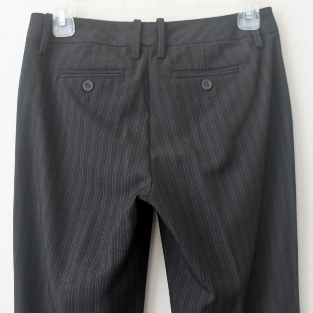 GAP Grey Pinstripe Stretch Favorite Trousers Semi-Formal Pocket Pants 0 - Image 5