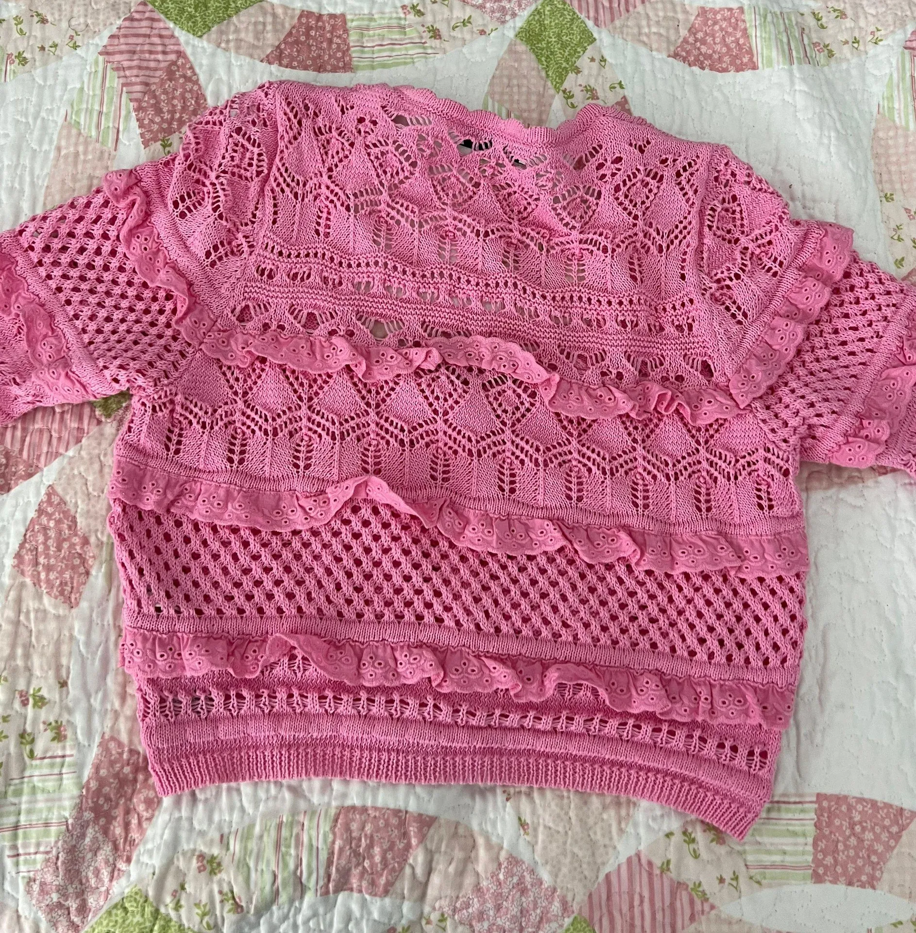 ZARA Pink Knit Top - Image 4