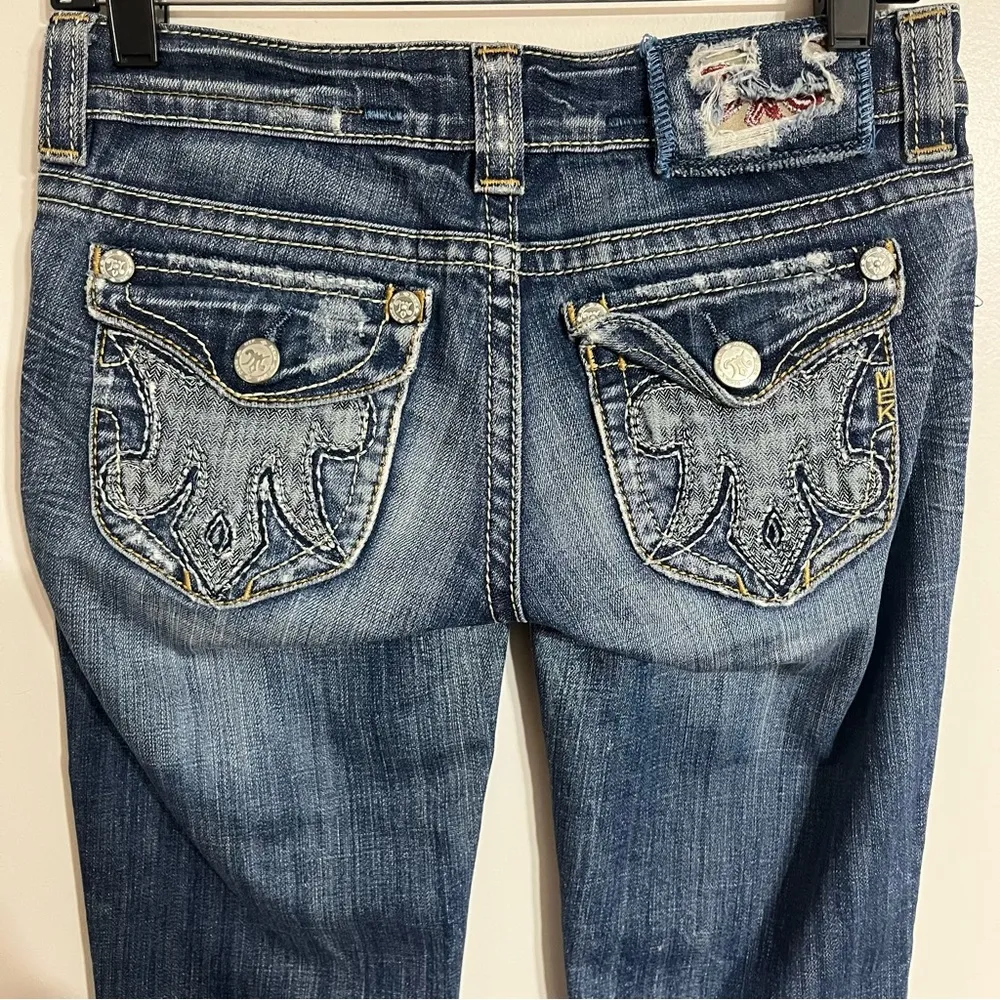 Women’s Mek Denim Kingston Bootcut Western Embroidered Jeans Denim Size‎ 25 X 32 Blue - Image 13