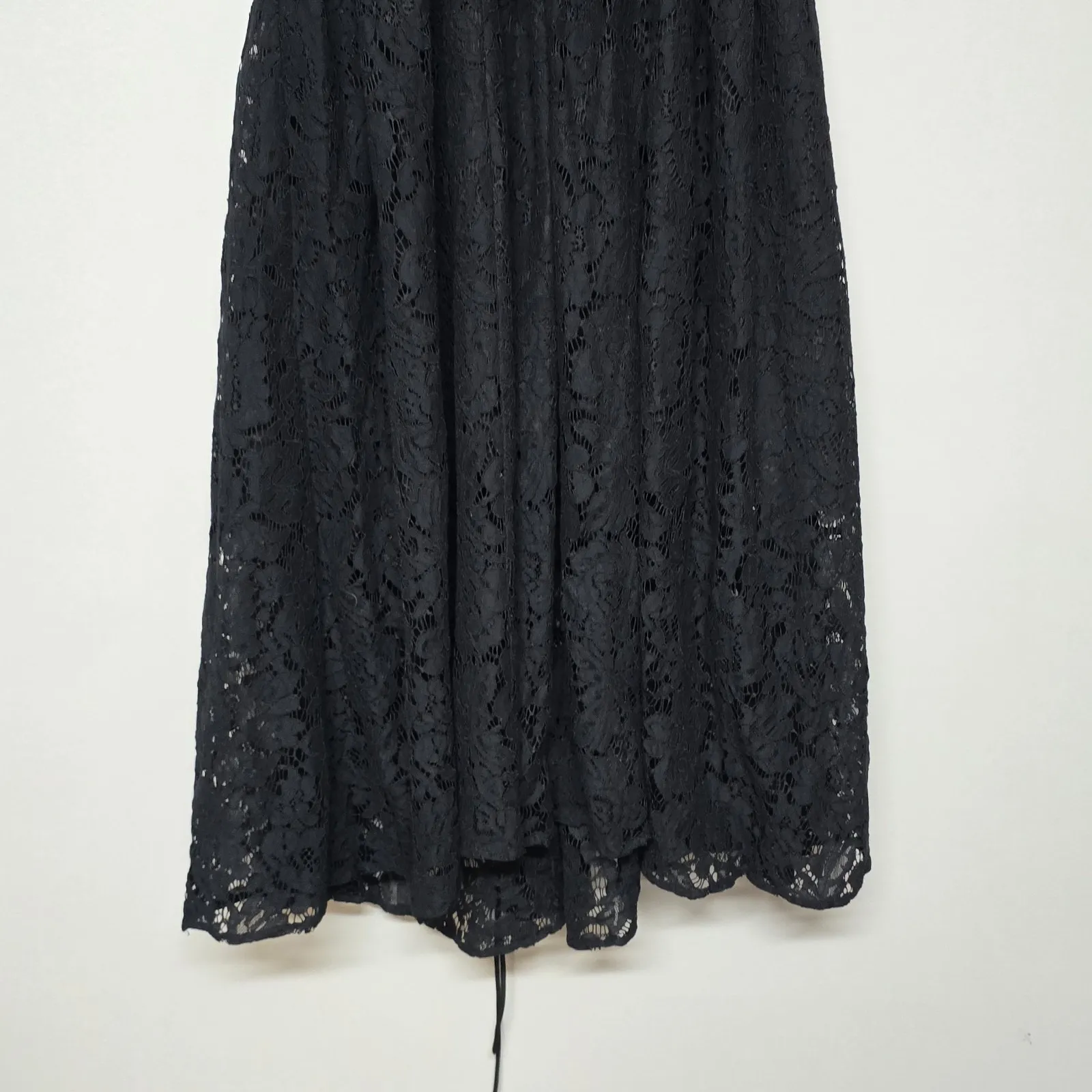 NWT Fame and Partners Size 6 Black‎ 'Dark Romance' Lace Dress Sleeveless $249 - Image 7