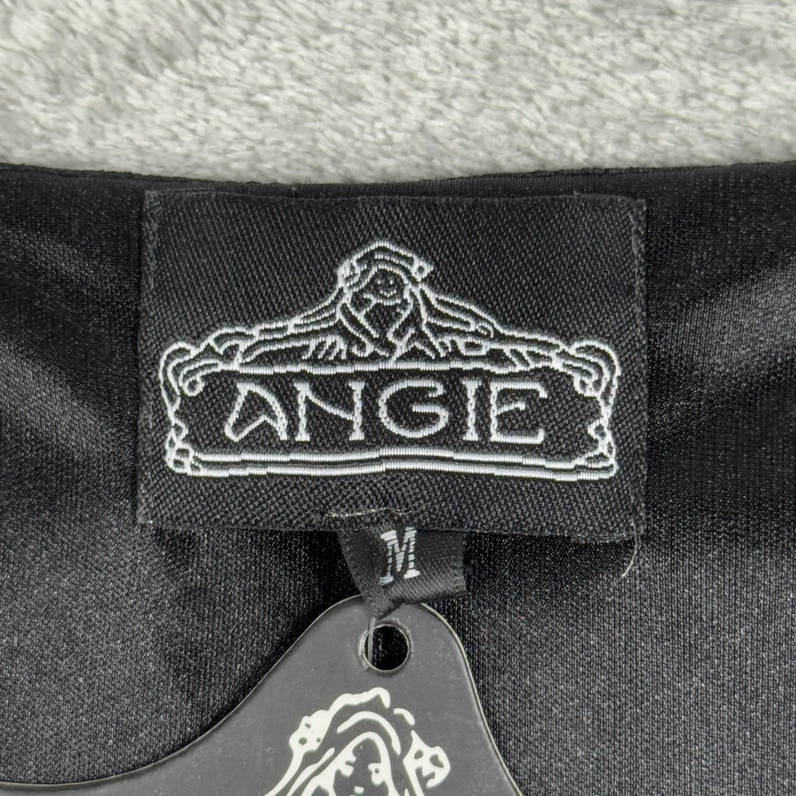 Angie Dress Womens M Black Lace Beaded Neck‎ Sleeveless Shift Cocktail Party - Image 8