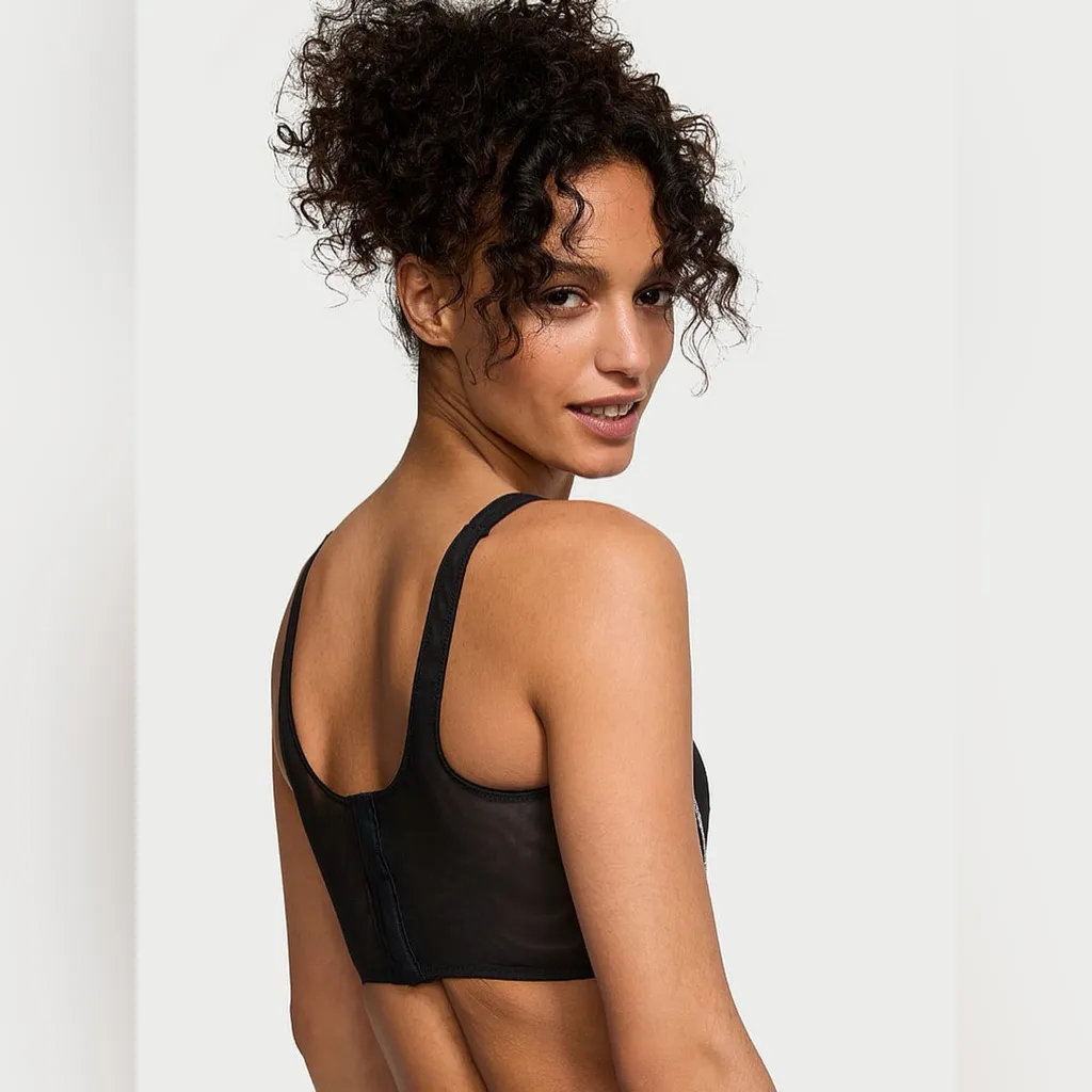 VS VERY SEXY Sheer Shine Corset Top - Image 3