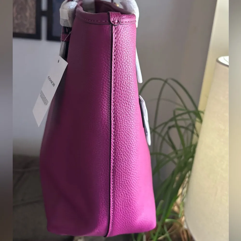 Authentic COACH 1941 pebbled leather zip top Tote - Image 12