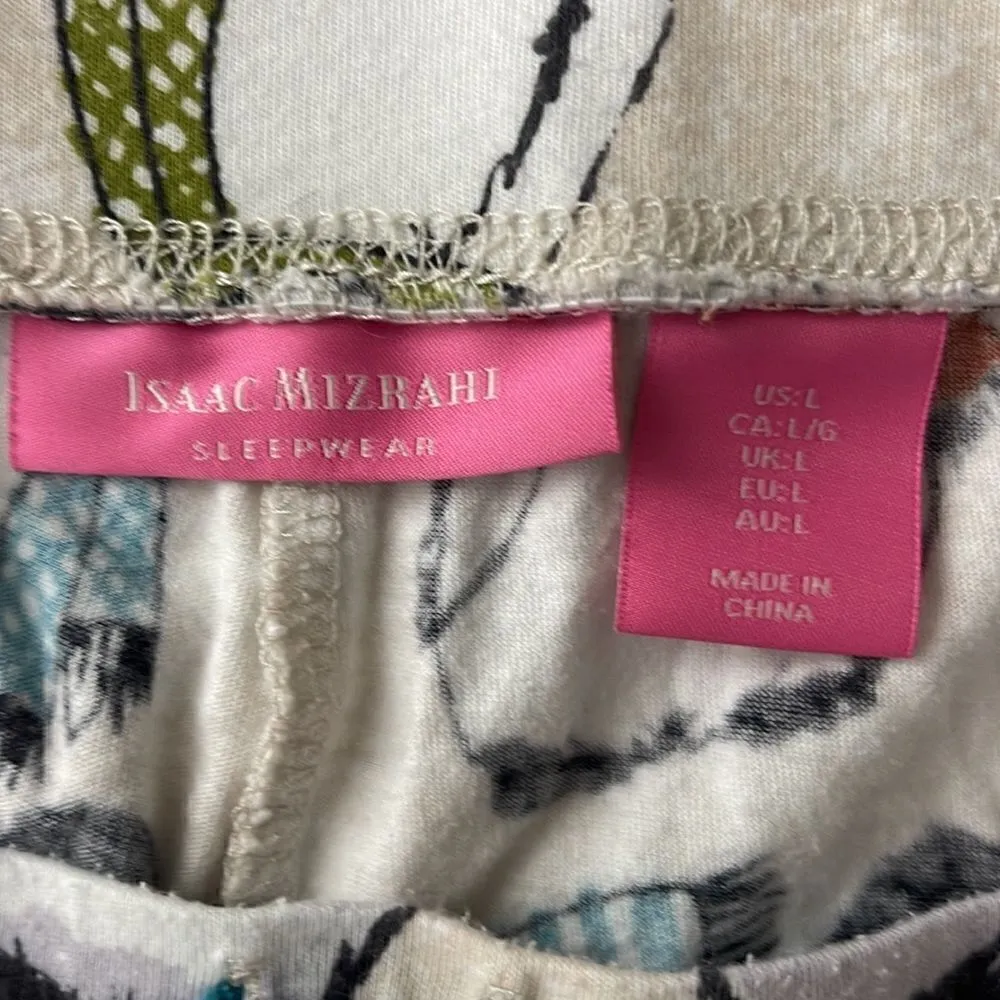 Isaac Mizrahi pajama pants.  Size Large.  Winter penguins.  Cotton Blend. - Image 4
