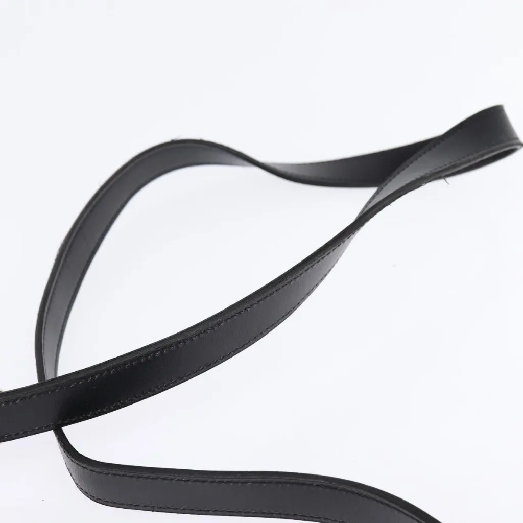 Shoulder Bag Leather Black Gold Authentic - Image 8