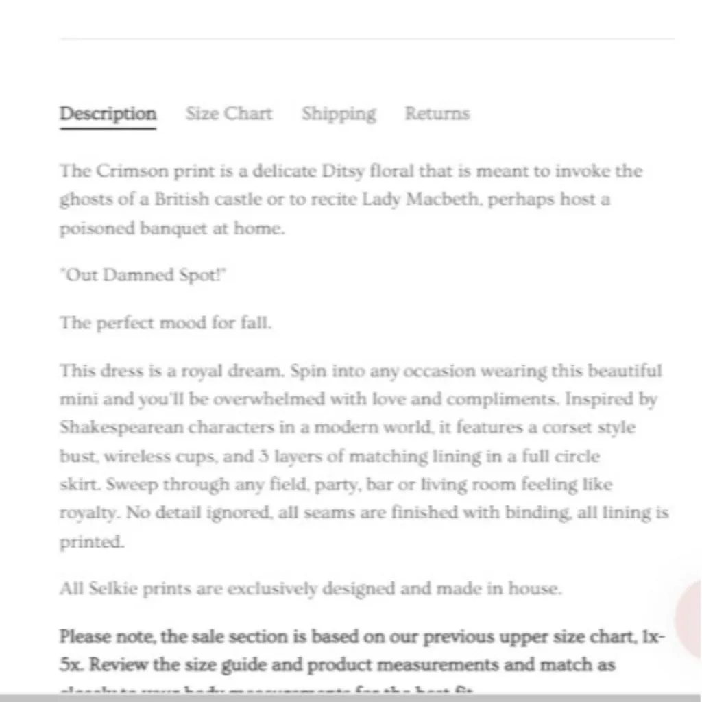 NWT Selkie Princess in Crimson Darling Ditsy Floral Puff - Image 8