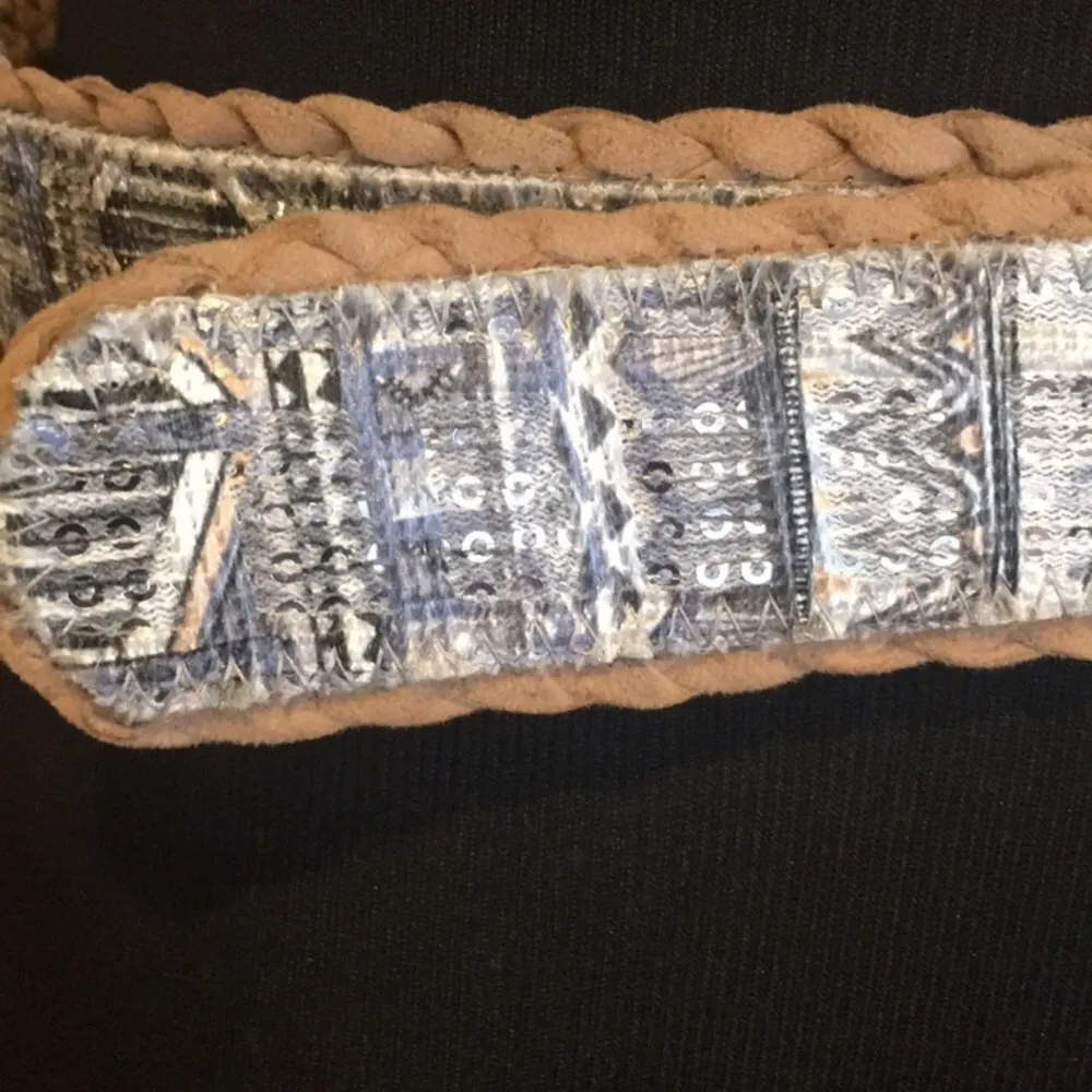 Cloth Belt Blue, White, Tan - Image 5