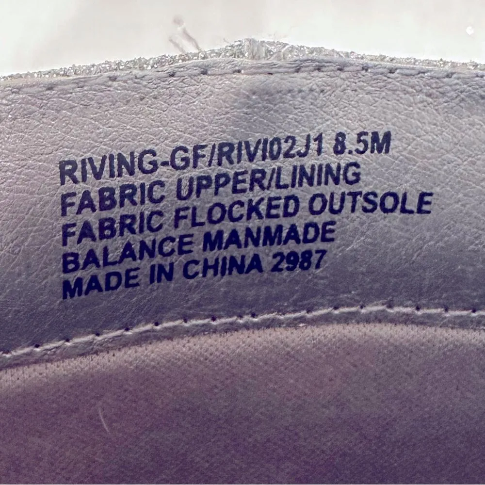 Madden Girl Glitter Fab Ankle Boots Women's 8.5 Silver Glam Dainty Festival Boho - Image 7