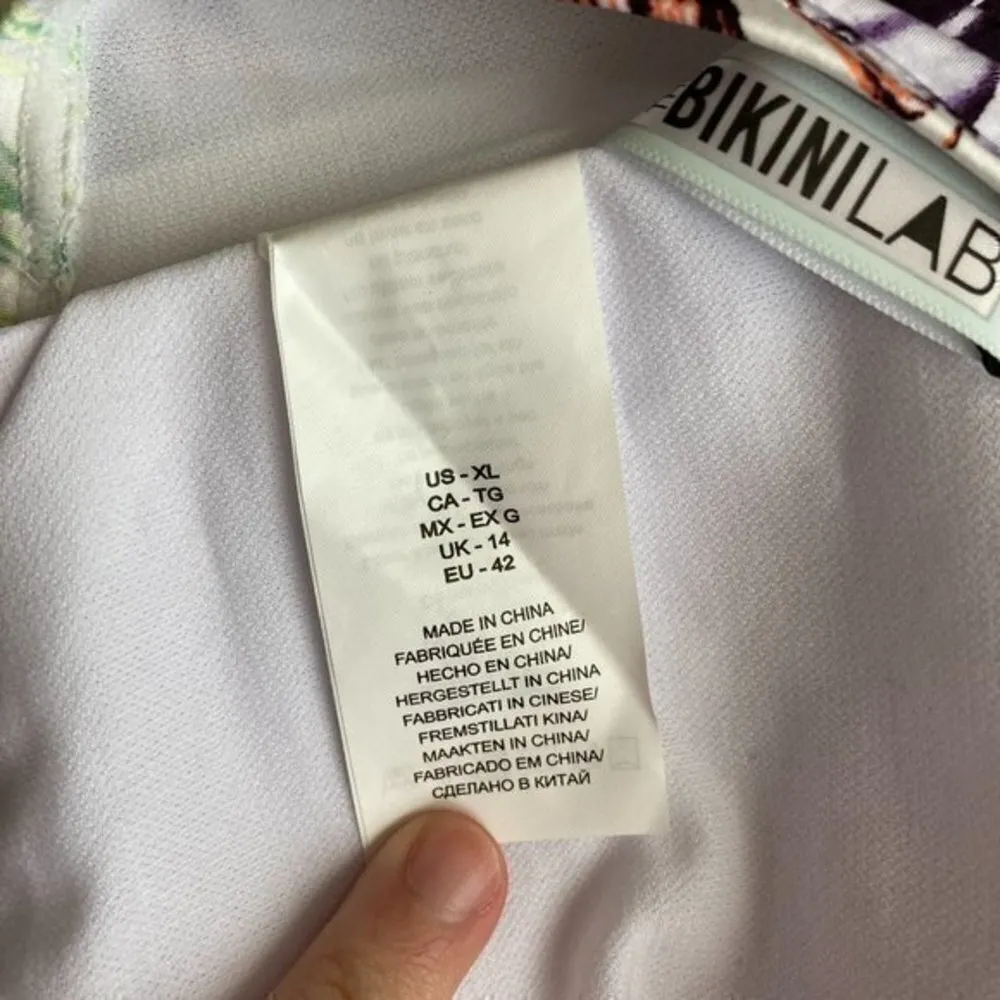 The Bikini Lab Tropical Bikini Top Sz XL NWT - Image 8