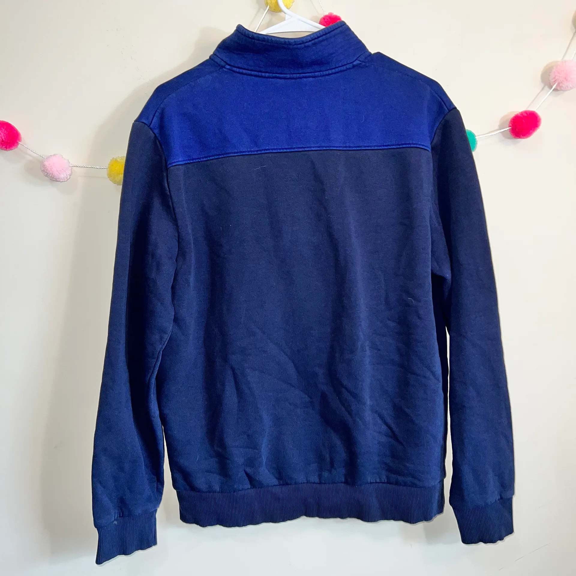 Calvin Klein Navy Blue Half Zip Pullover Sweater Size Medium - Image 2