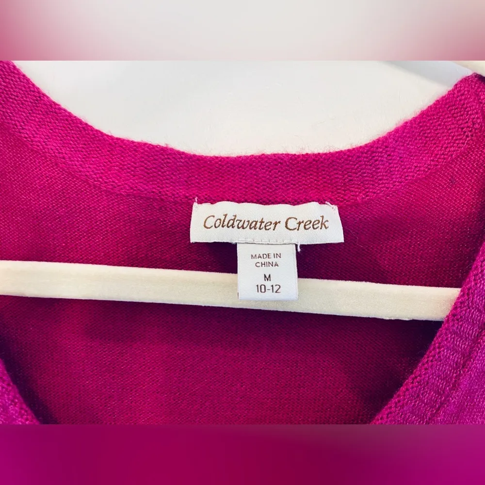 Coldwater Creek Women's Pink Sleeveless Knit Tank Top Shirt Size M(10-12) (117) - Image 2