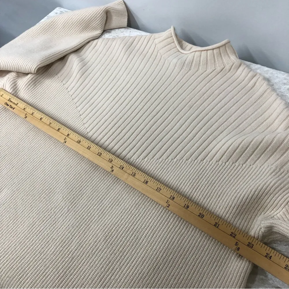 Ribbed off-white by Suzanne Betro pullover sweater size 1x/2x - Image 9