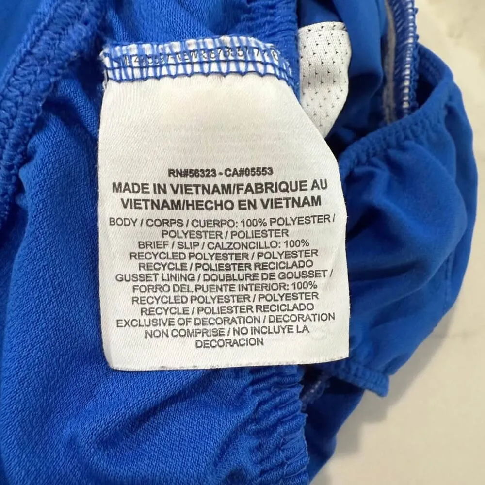 Nike Dri-Fit Tempo Running Shorts Women's Medium Blue/White Activewear Workout - Image 7