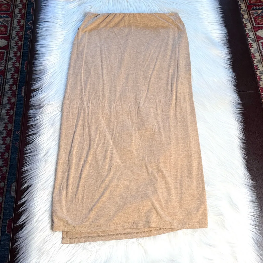 VinceTan Jersey Pencil Midi Skirt - Image 6