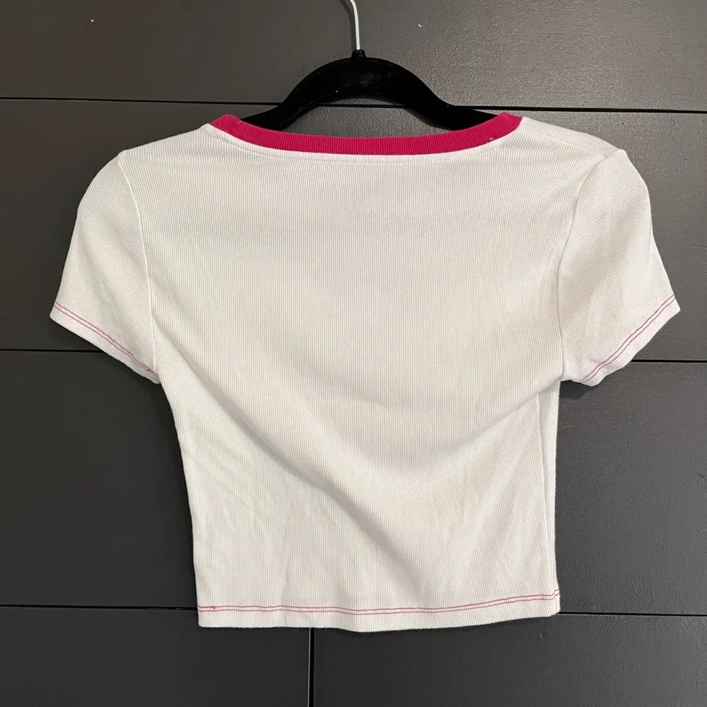 AEROPOSTALE Laguna Beach Seriously Soft Ribbed Baby Tee Y2K Women’s Sz M EUC - Image 3