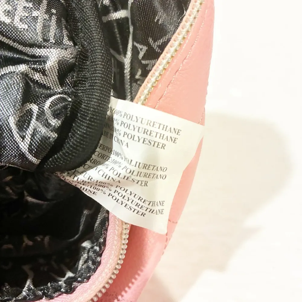 Betsey Johnson Pink Clutch White Flowers and Pearls Appliqué Wristlet - Image 5