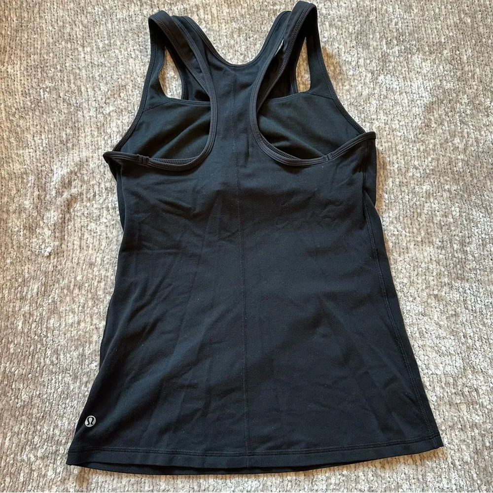 Lululemon Double Strap Layered Built-in Bra Racerback Tank Top - Image 2