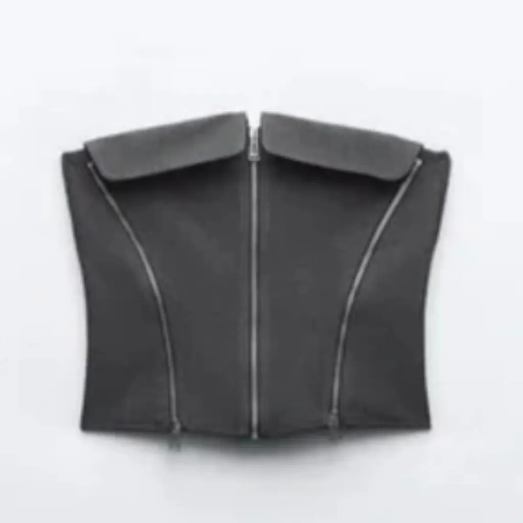 NWOT ZARA ZW COLLECTION BUSTIER TOP 8233/486 Bloggers Fave Small - Image 11