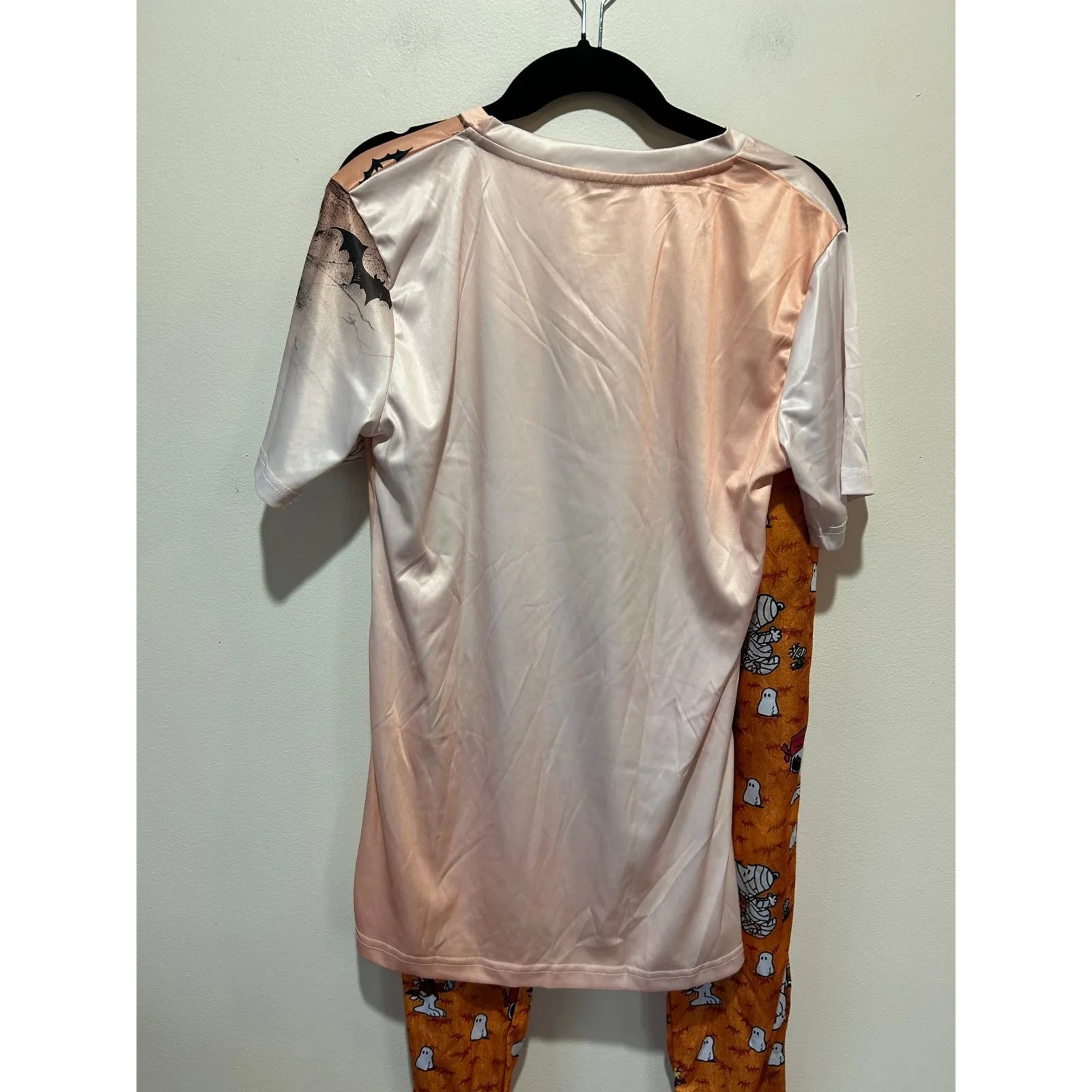 Peanuts Snoopy Halloween pajama set womens size S Black - Image 2