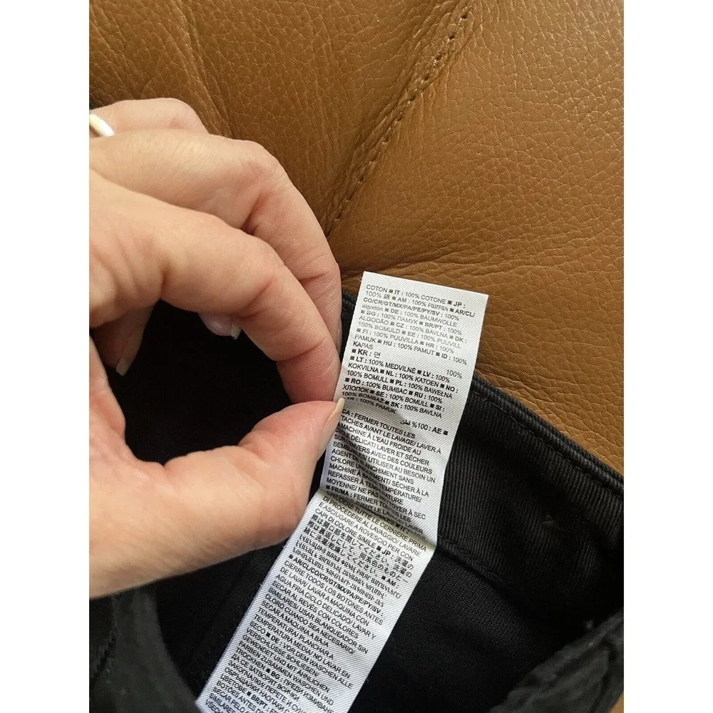 NWT Banana Republic The Riding Pant Black Lace Up Twill Pants Size 4 - Image 11