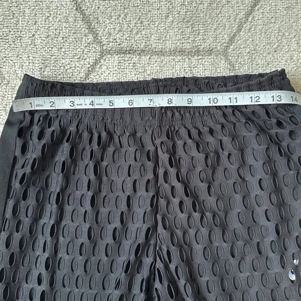 Women's Nike Mesh Overlay Athletic Joggers Sz Medium - Image 3