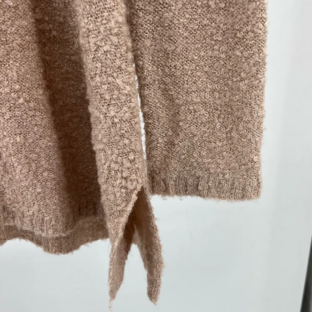 Umgee M neutral beige pullover popcorn sweater casual fall lightweight tunic - Image 3