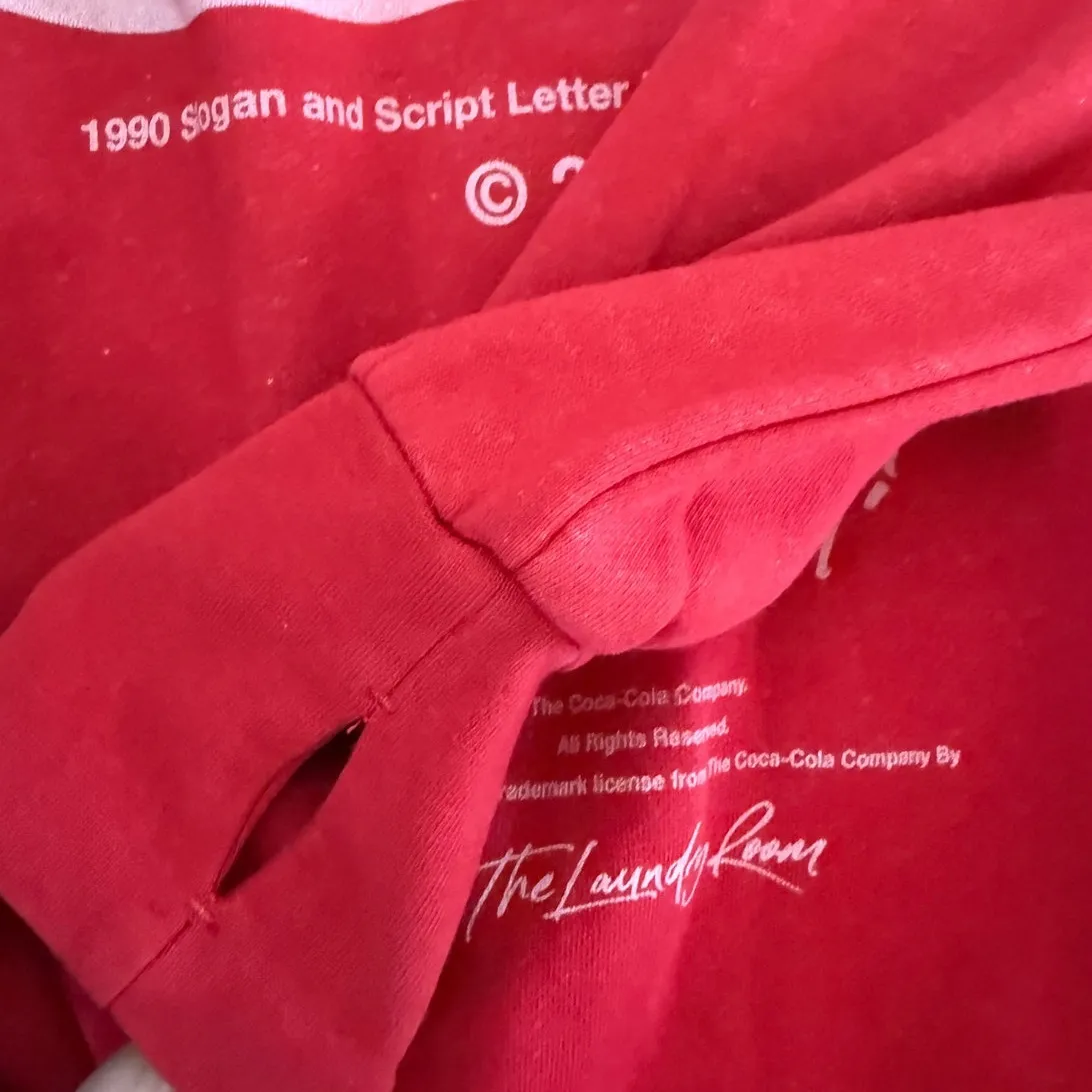 Coca Cola Oversized Sweatshirt by The Laundry Room - Size Small Red - Image 7