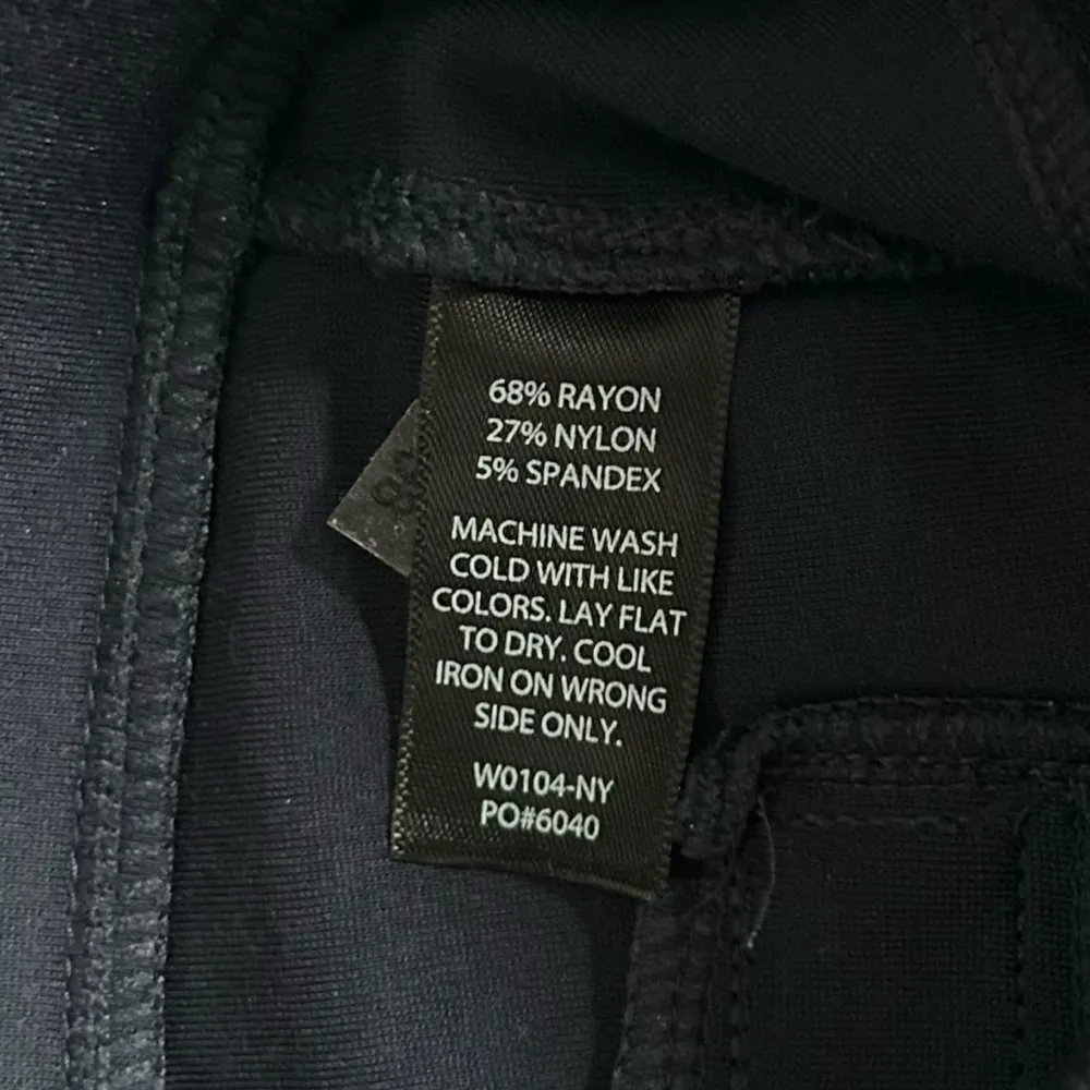 Betabrand Classic Dress Pant Yoga Pants‎ Straight Leg Navy Blue Medium Petite - Image 6