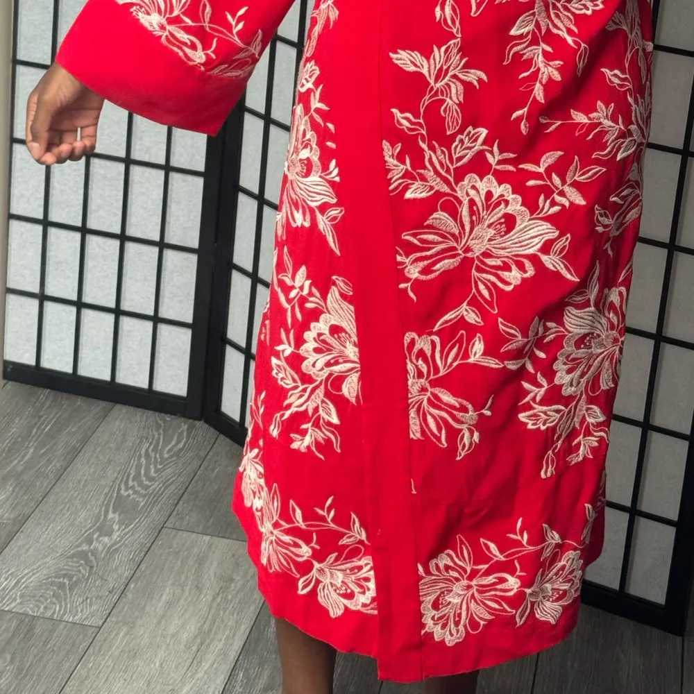 🆕 2025 ZARA EMBROIDERED PRINT KIMONO - Image 8