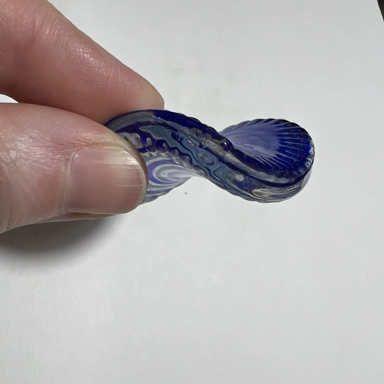 Blue Moon Beads Bead Bazaar Heart Necklace Pendant Murano Style Hand Blown Glass - Image 4