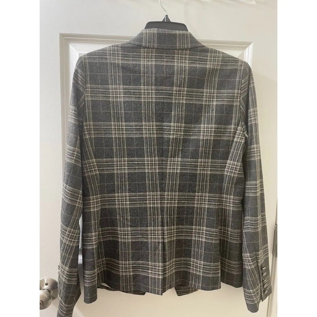 Banana Republic Cadet Cozy Windowpane Blazer size 8 - Image 9