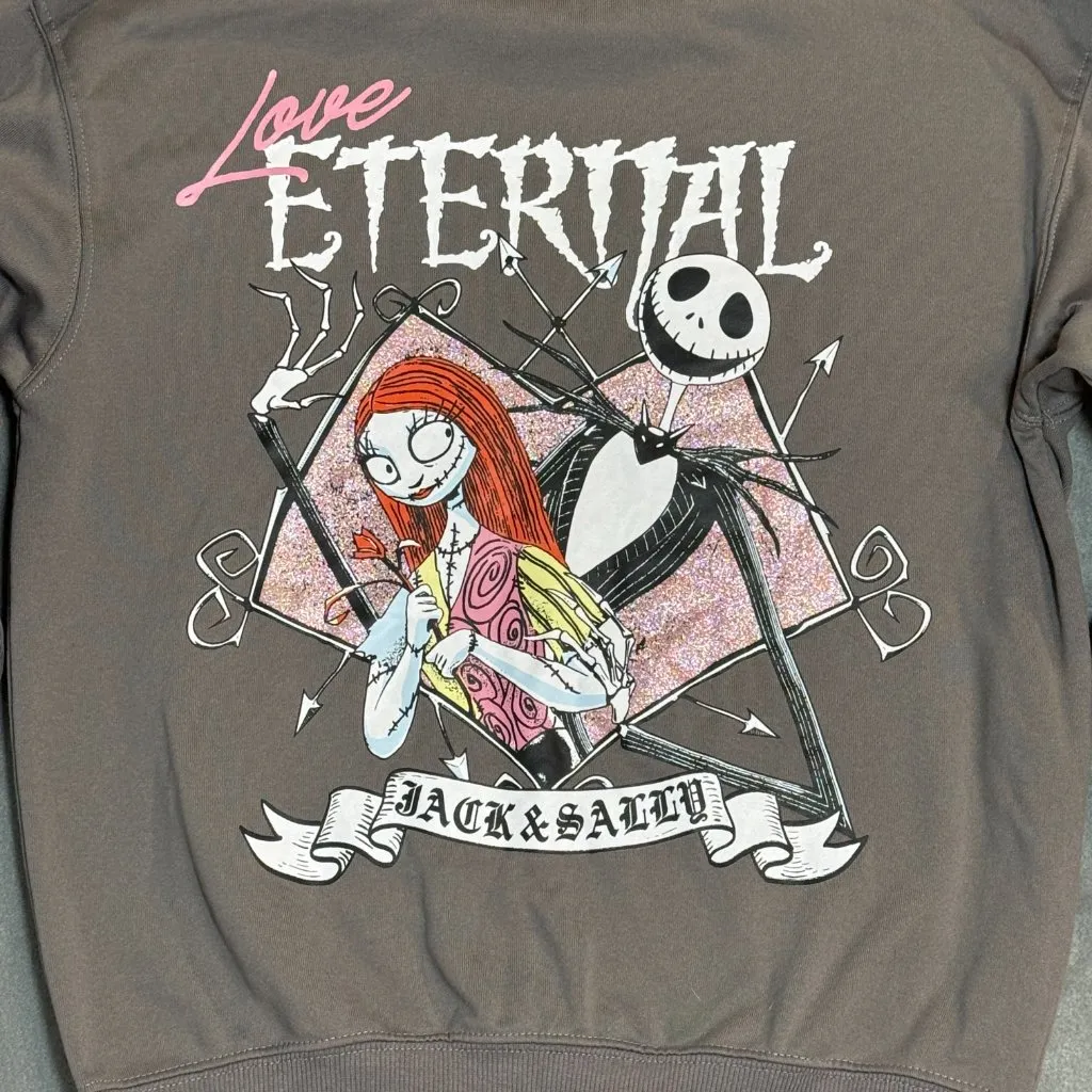 Disney Nightmare‎ Before Christmas Graphic Pullover Goth Oversized NWOT - Image 3