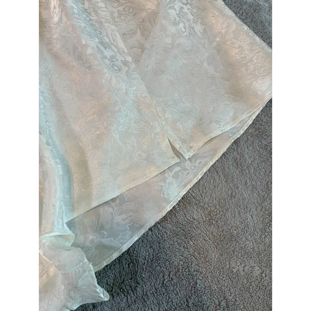 Valerie Stevens Floral Intimate Flow Loose Shorts White Size L - Image 2