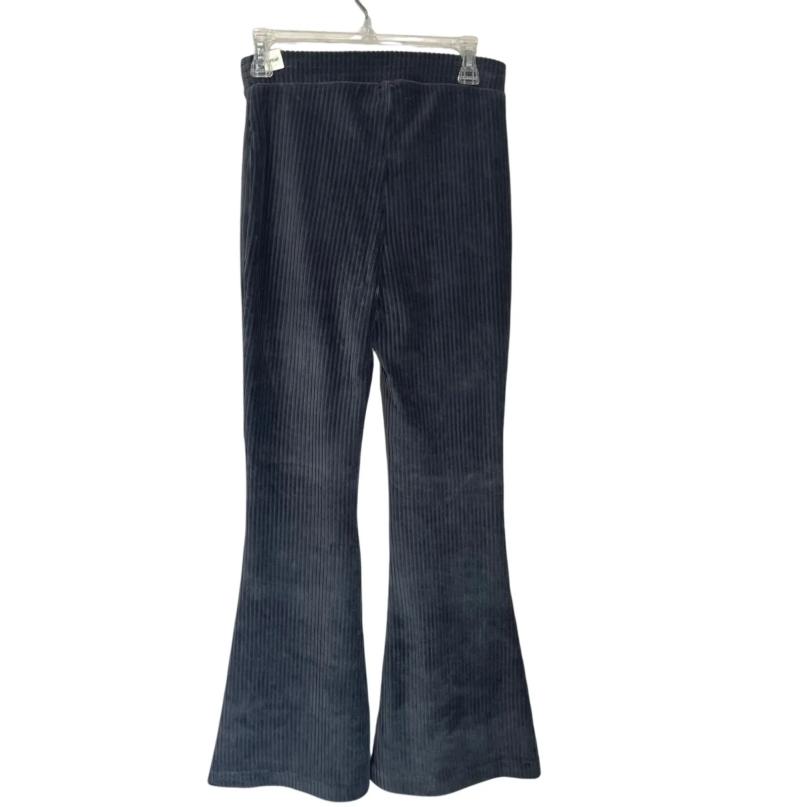 Aerie Ribbed Flare Pants NWT Size Small Gray Soft Stretchy Lounge Yoga Knit - Image 2