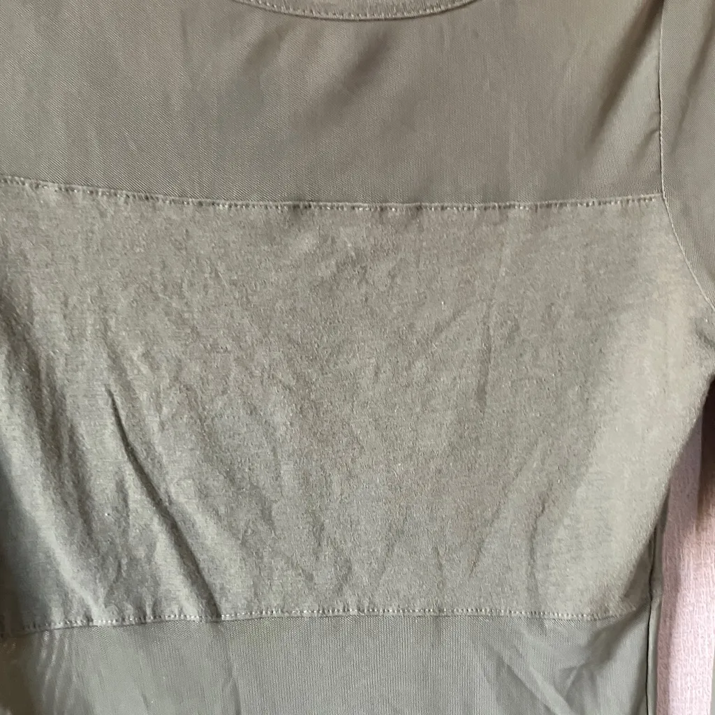 Bozzolo Sage Green mesh accented bodysuit Large - Image 7