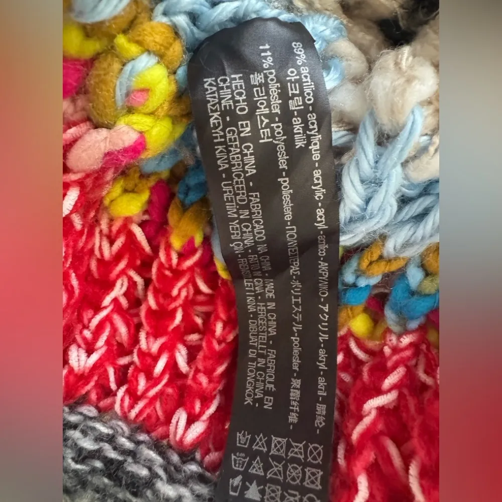 Zara Vibrant Knit Sweater - Red, Blue, Gray 🌈🦄 ❤️ - Image 10