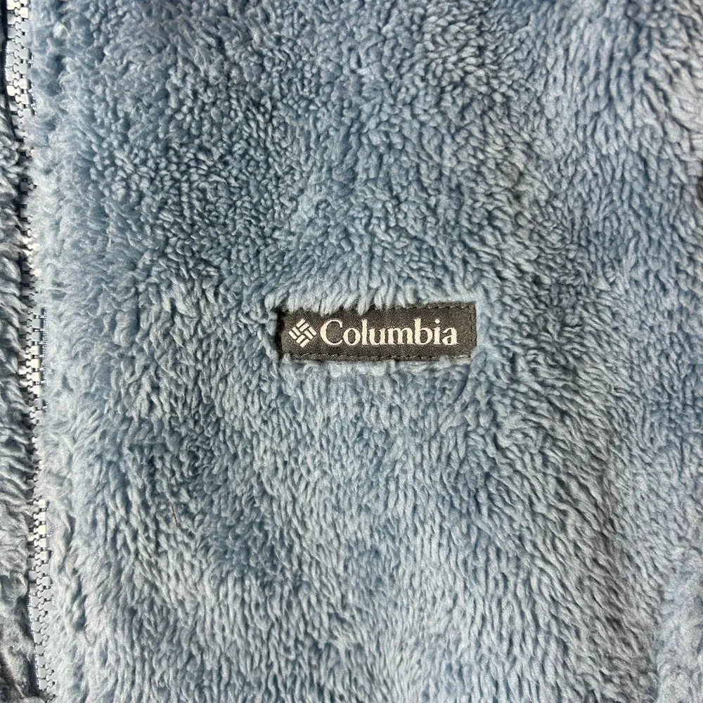 Columbia Powder Blue Painted‎ Sky EXS Teddy Fleece Vest M - Image 2