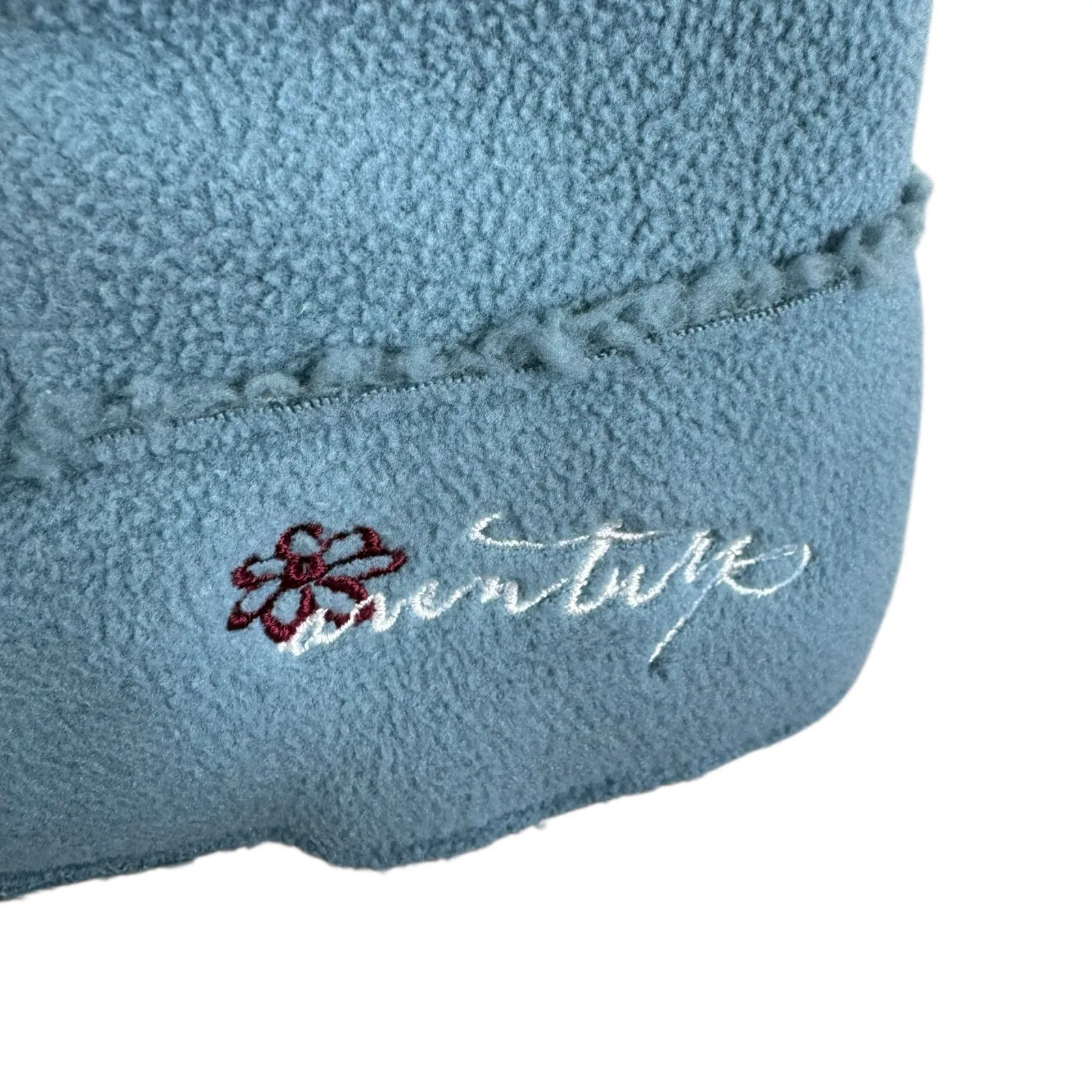 Aventura Blue Fleece Sherpa Lined Full Zip Mock Neck Zippered Pockets Vest Sz M Size M - Image 5