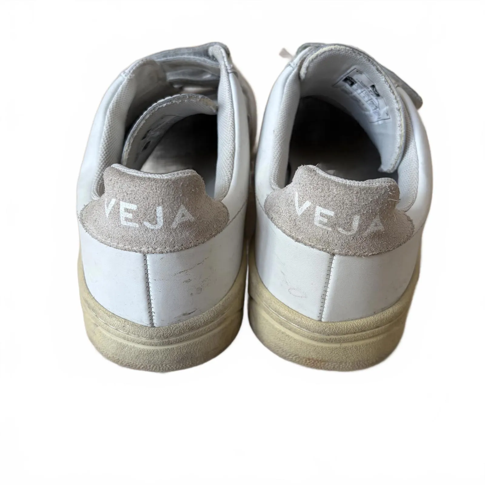 Veja Recife V-Lock Sneakers Shoes Leather Low Top White Sable Women’s Size 7 - Image 3