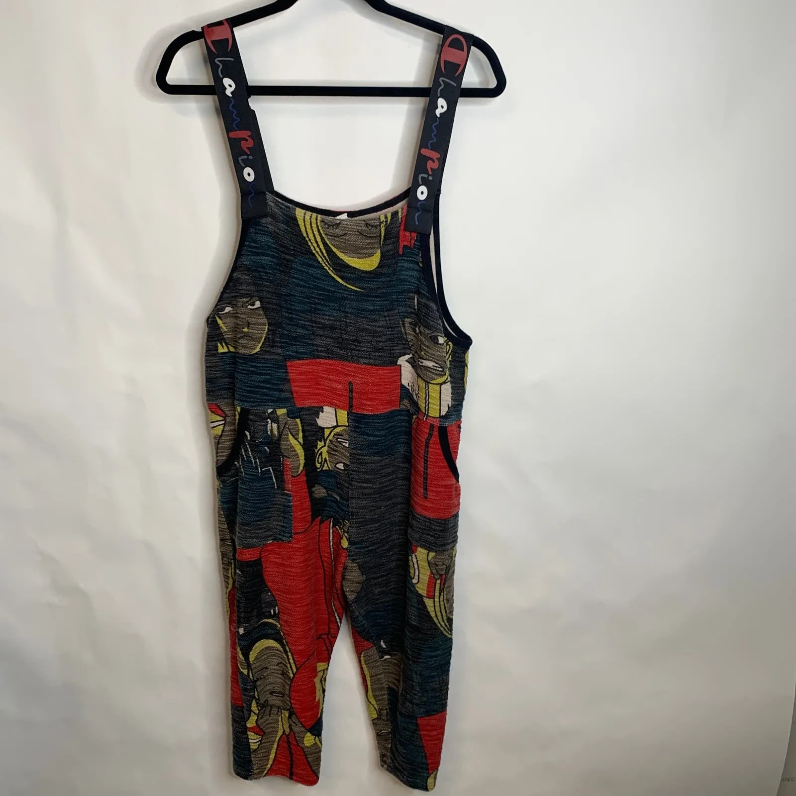 Champion  WOIS Romper Ethnic Print Colorblock Red ? Size Medium - Image 5