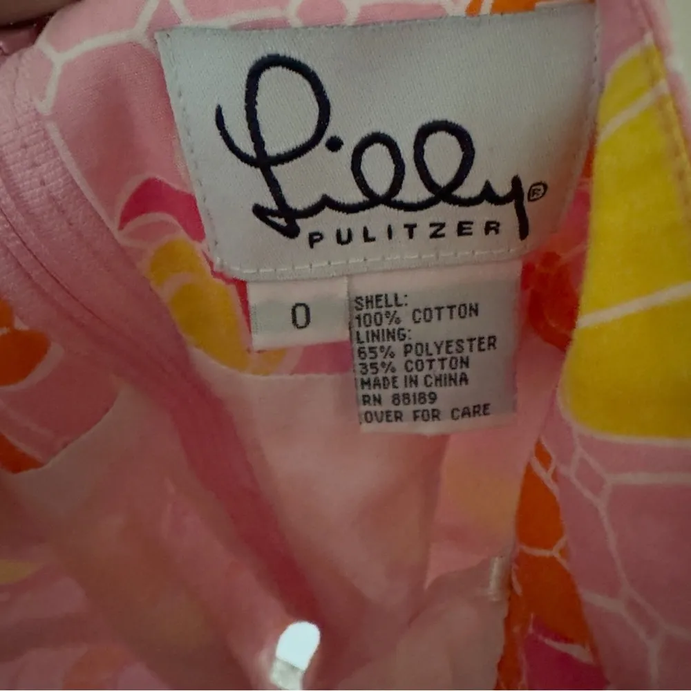 Lilly Pulitzer Vintage White Label Pineapple Dress Adjustable Spaghetti Straps 0 - Image 10