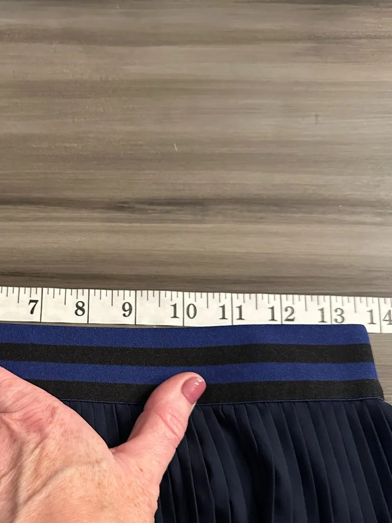 NWOT A New Day Pleated Lined A-Line Full Skirt in Xavier Navy Blue Size Small - Image 7