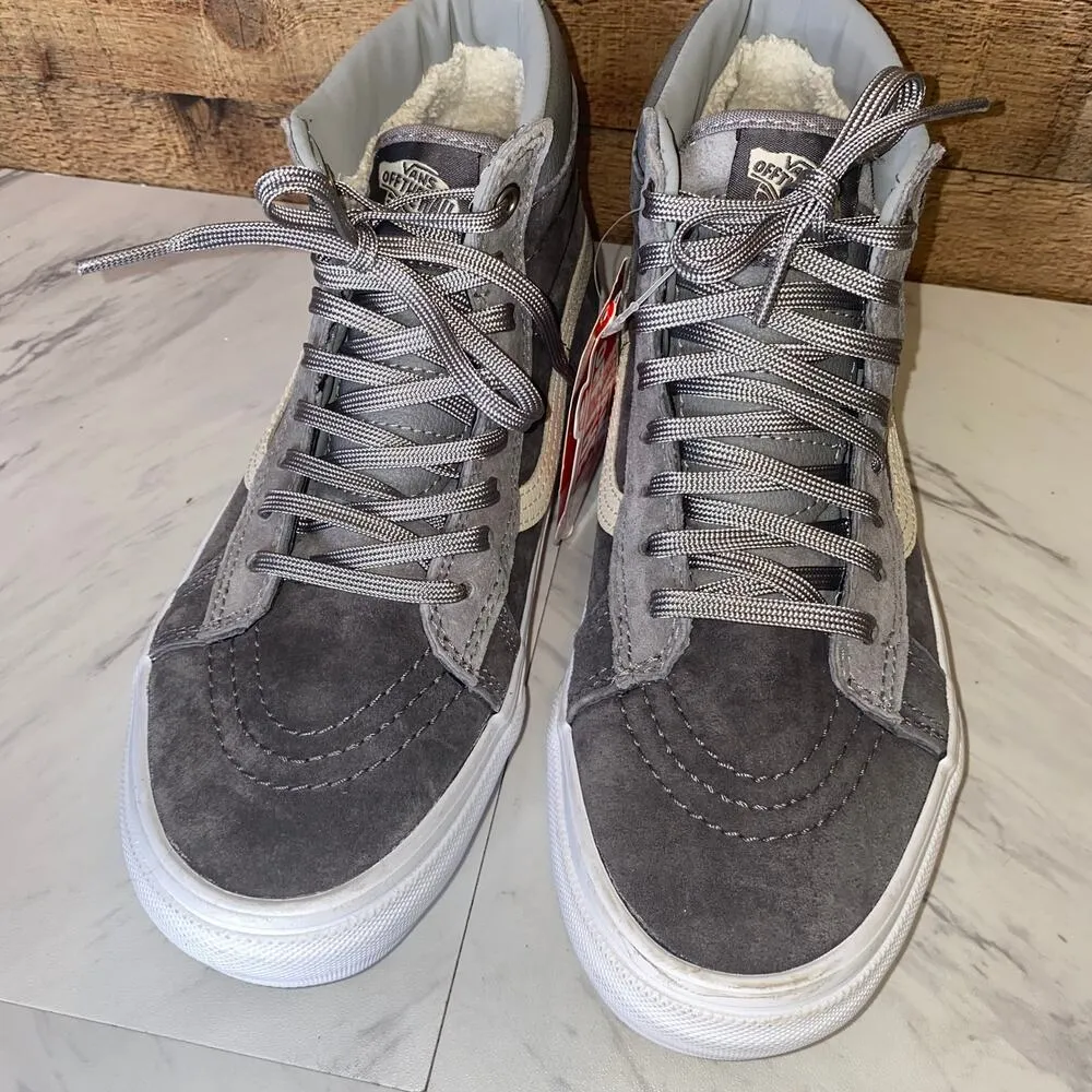 Vans Grey SK8-Hi Rabbit Frost Skate Shoes New with tags Mismatched - Image 5