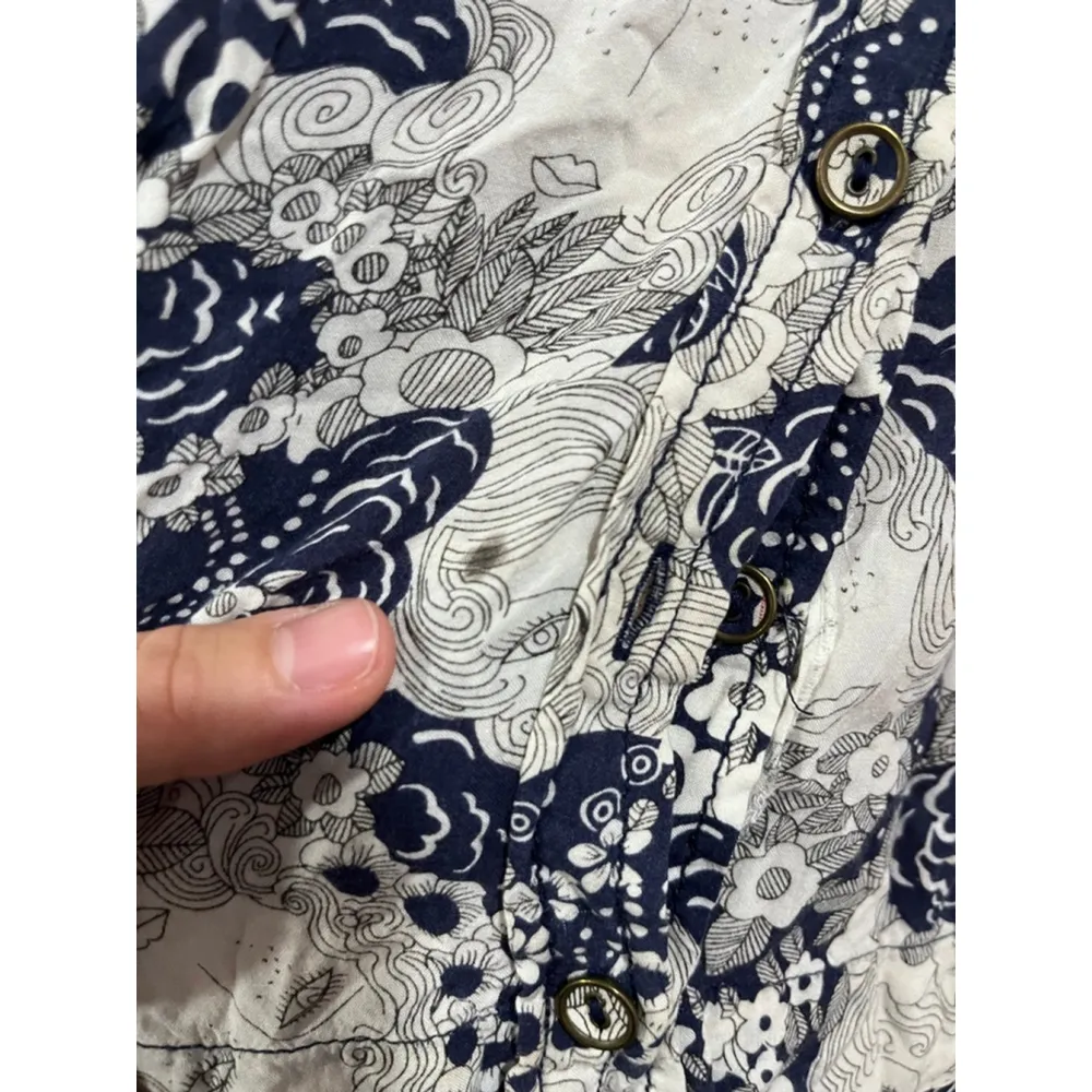 Women’s Maeve Anthropologie Boho Face Print Tesni Swing Tank Size 4 - Image 4